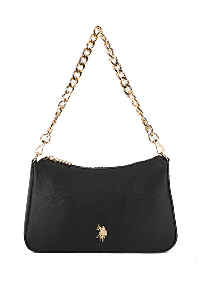 U.S. Polo Assn. حقيبة كتف نسائية سوداء Us26593