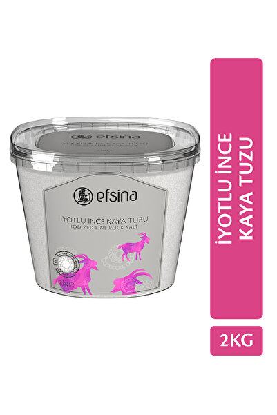 Efsina 2 Kg Iyotlu Ince Kaya Tuzu