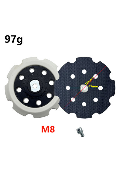 Choice1 1pcs 5Inch 5/6Inch Dia 8 Hole Sanding Pad 125mm Hook and Loop Replace...