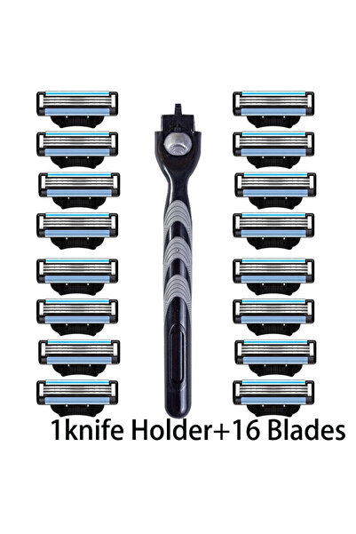 choice2 1 holder 16 blades Shaver Brand New Design Men Razor Shaving Three La...
