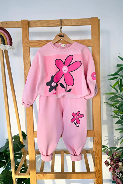 Minigimin Cicileri My Little One's Daisy Print Front and Back Detailed Winter...