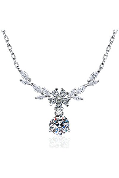 Choice YBJ DZ-312 Luxury 925 Sterling Silver Necklace Pendant Leaves for Wome...