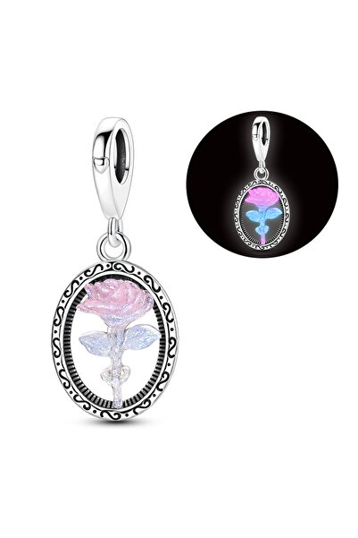 Choice4 KTC1673 925 Silver Charms Luminous Beads Firefly Chameleon Fit Origin...