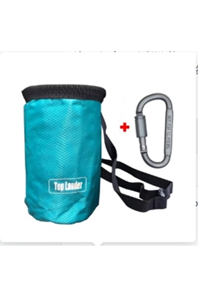Choice blue bag with hook Climbing Chalk Bag with Carabiner Adjustable Waist ...