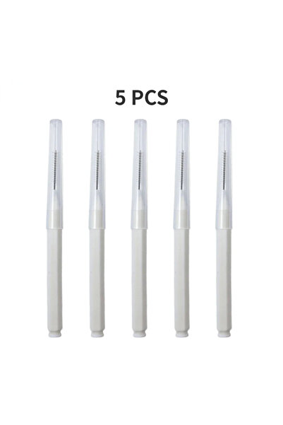 Choice8 5PCS White 10/50PS Portable Mini Eyebrow Brushes Disposable Eyelash B...