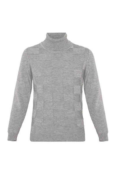 Cipo&Baxx Bp101 Turtleneck Light Gray Children's Sweater