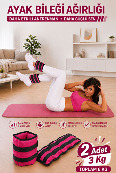 Spor Byfit 3 κιλά x 2 τεμάχια Ροζ βάρος για τα χέρια ή τους αστραγάλους
