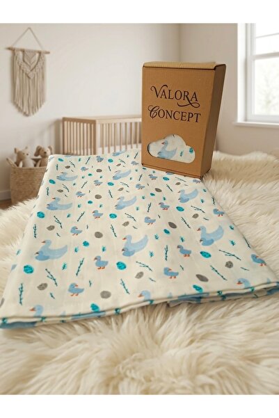 Valora Concept 100% Cotton Muslin Baby Newborn Blanket Oeko-Tex Certified Fab...