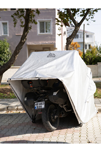 MOTOKAP AKSESUAR Katlanır Motosiklet Garajı Portatif Motor Koruma Kabini Su G...