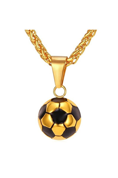 Choice gold Sports Product Football Necklace with Stainless Steel Chain Neckl...