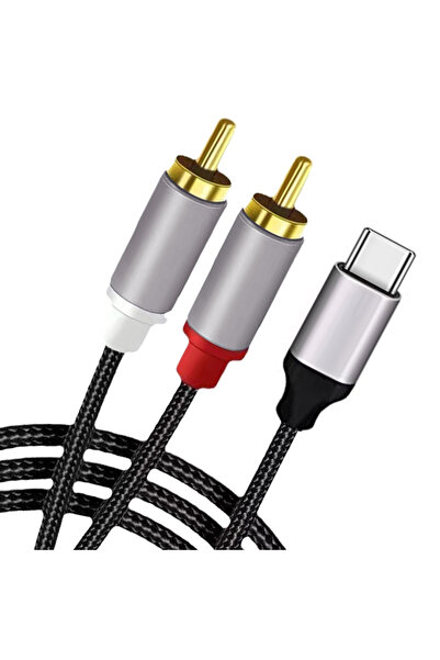 Choice1 1m Type c to 2RCA RCA Cable 3.5mm Jack Type C to 2 RCA Aux Audio Cabl...
