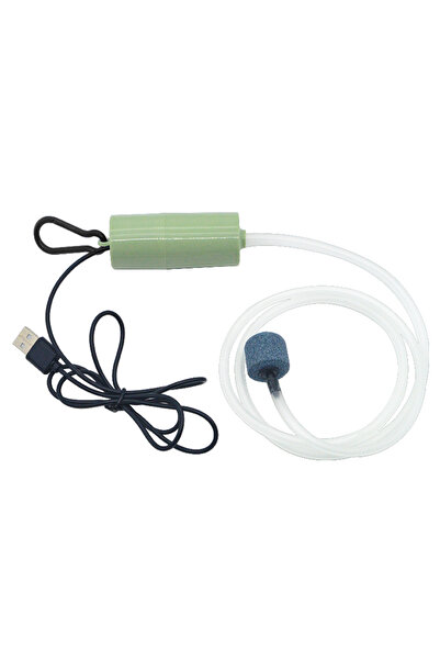 Choice3 Green Aquarium Oxygen Air Pump Fish Tank USB Silent Air Compressor Ae...
