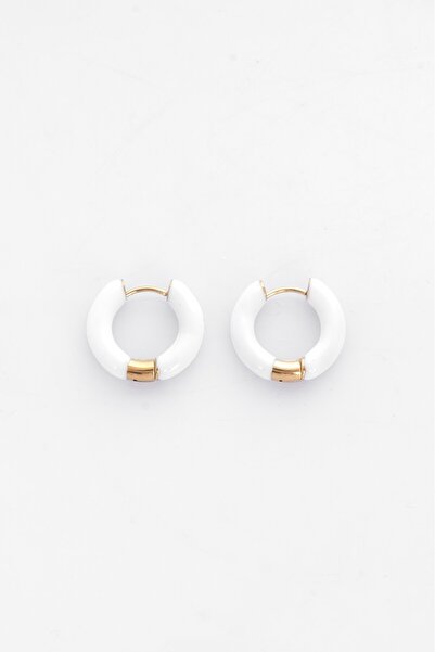 UKHWD SUPPLY Ka5017By Model Enamel Hoop Earrings