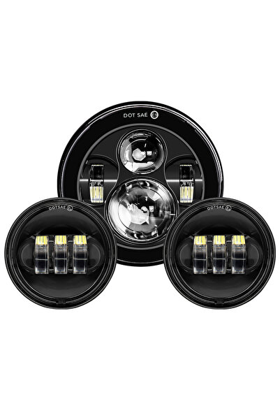 Choice9 7inch and 4.5inch B 7inch LED Headlight +4.5inch Fog Lights 7"Bracket...