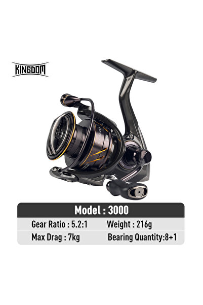 Choice1 بكرة صيد KINGDOM MT3000 Kingdom Micro Fly Pro خفيفة الوزن للغاية مع 8...