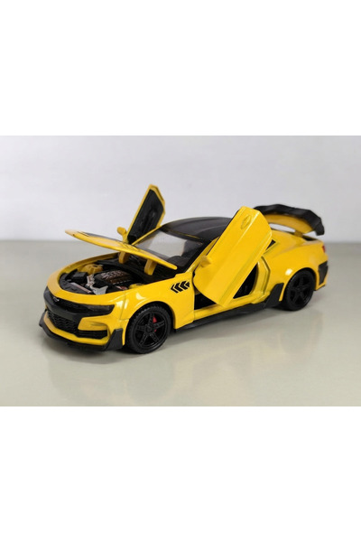 Sheng Run Model Chevrolet Camaro 1:32 Sesli Işıklı Metal Die-Cast Model Çek B...