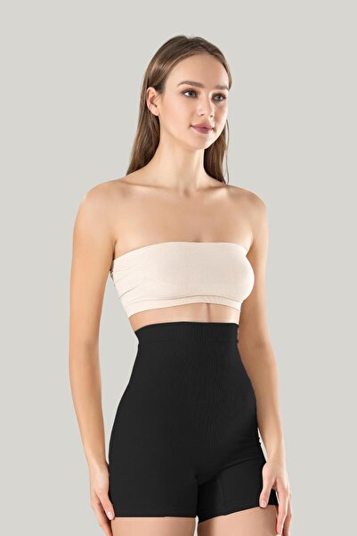 Miss Fit Woman's Black Leg Corset with Silicone 34313