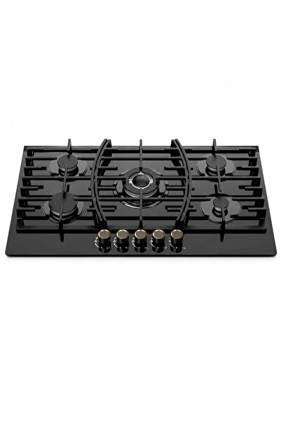 flexy 5-Burner Built-In Glass Gas Hob | Premium Toughened Glass Cooktop