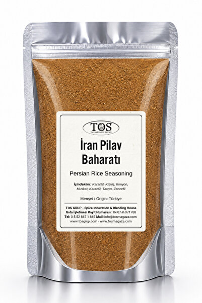 TOS The Organic Spices İran Pilav Baharatı 100 gr Iranian Pilaf Spice Blend -...