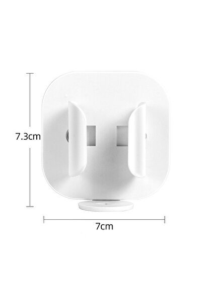 Choice 1pc White Hairbrush Storage Rack Punch-Free Wall-Mounted Organizer Bat...