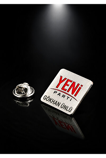 Kuyumcudan Yeni Parti Yaka Rozeti - Kişiye Özel İsimli