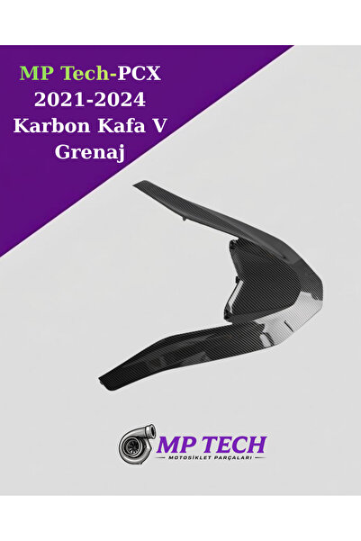 MP Tech Honda PCX 2021-2024 Karbon Kafa V Grenaj