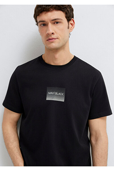 Mavi Black Printed T-Shirt Regular Fit / Normal Cut 0613364-71379