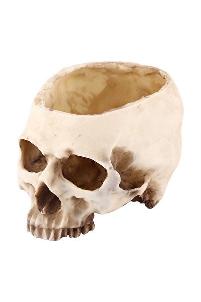 Choice GS00564 Resin Skull Head Design Flower Pot Planter Container Decoratio...
