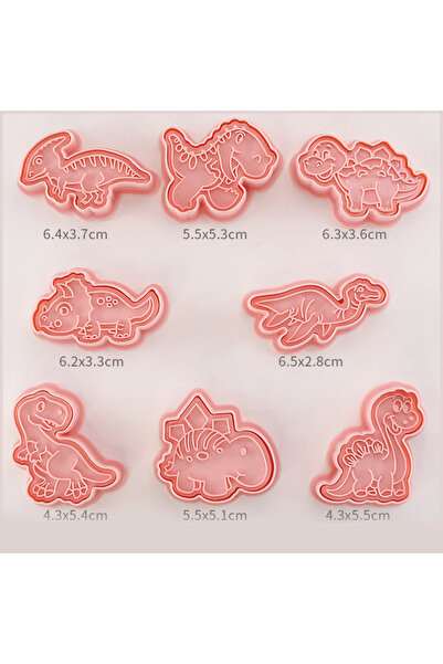 Choice8 8pcs dinosaur 03B 8Pcs Jungle Safari Cookie Cutter Biscuit Baking Mol...