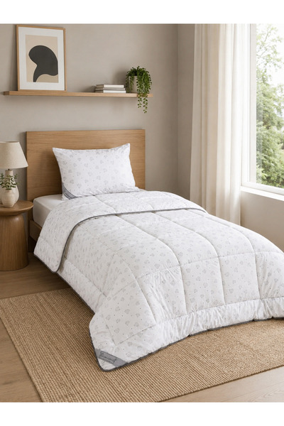 homewell Diamond Desenli %100 Saf Bambu Tek Kişilik Yorgan Hipoalerjenik