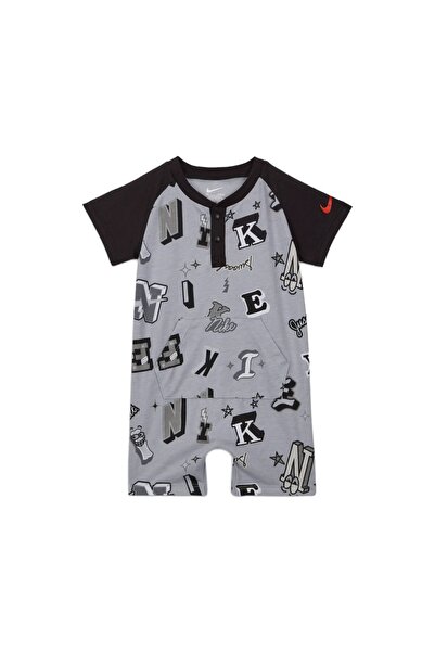 Nike B NSW NEXT GEN AOP TEE ROMPER 56L767-G6U Γκρι 0-3