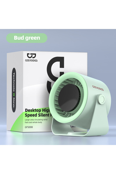 Choice1 GOOJODOQ Bud green GOOJODOQ Desktop Fan 4000mAh Silent Adjustable Spe...