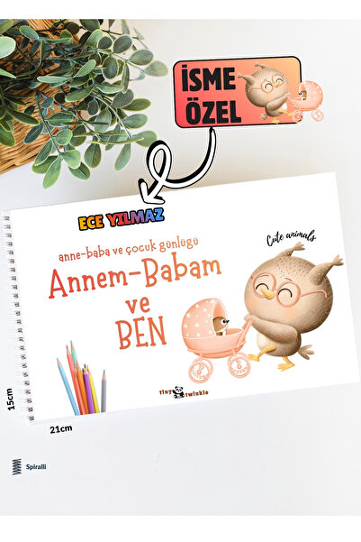 Lodos İsme Özel Anı Defteri (Anne-Baba ve Çocuk Günlüğü- Annem Babam ve BEN)
