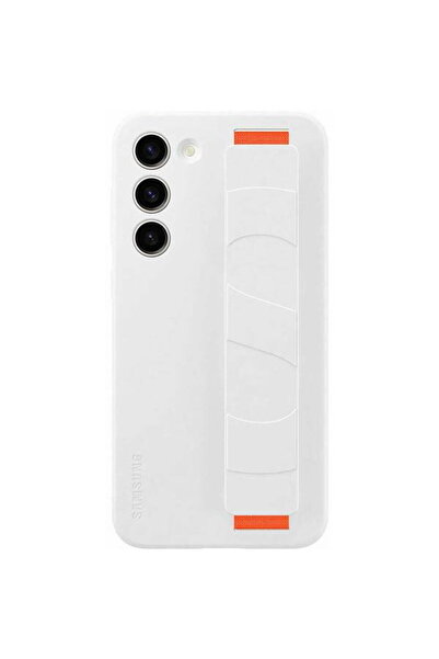 Samsung Husă de silicon cu aderență pentru Galaxy S23+ S916, Albă, EF-GS916TW...