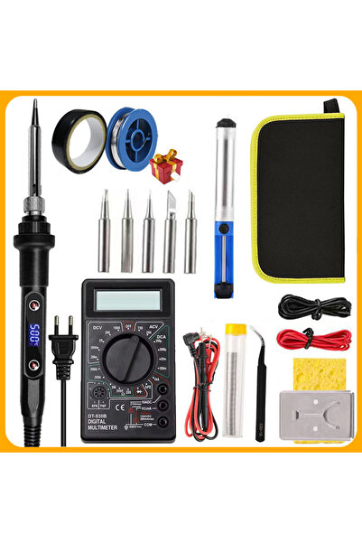 choice2 EU Plug-220V 19-IN-1 Electric Soldering Iron 80W LCD Digital Display ...