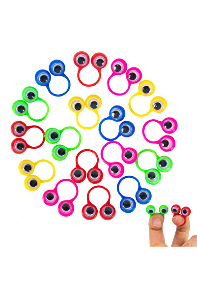 Choice style 20pcs Funny Wiggle Eyeball Finger Puppet Plastic Rings Party Fav...