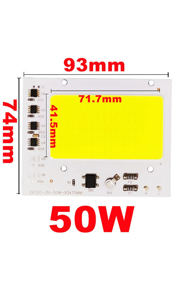 Choice Warm Light 200-240V 50W LED COB Chip 50W 100W 150W 200W 200-240V Smart...