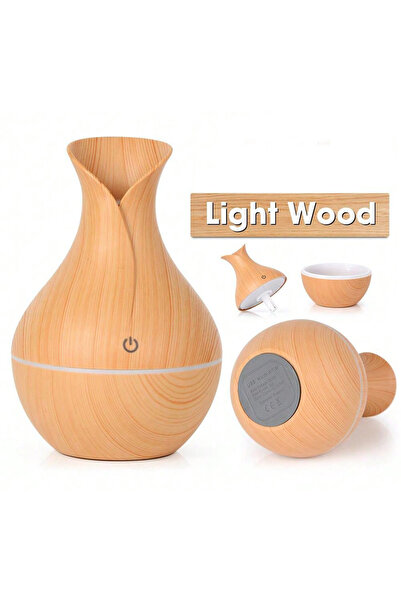 Choice light wood grain 200ml Air Humidifier Essential Oil Diffuser USB Mist ...