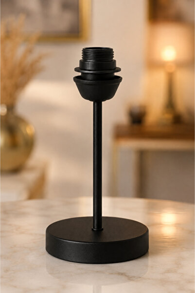 VENON Black Lampshade Base E-27 Compatible with All Products with Gray Featur...