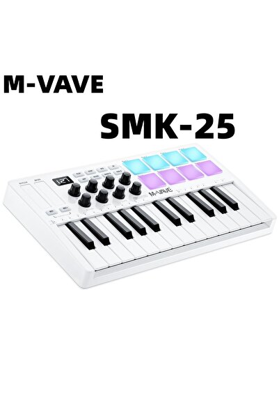 Choice SMK-25 White M-VAVE SMK-25 II MIDI Pad Controller Keyboard USB Mini 25...