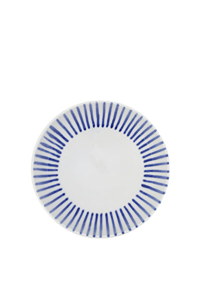 Yargıcı Çizgi Desenli Porselen Kase(15 Cm)