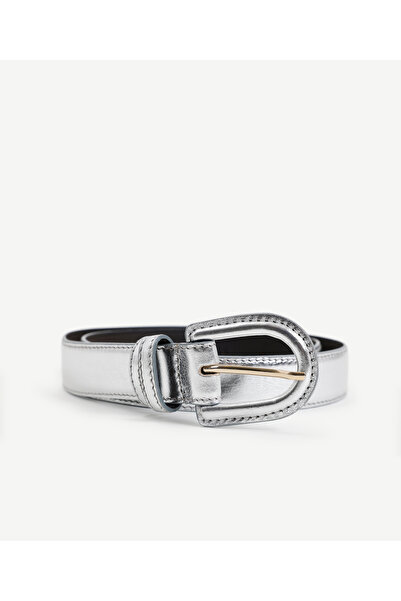 Yargıcı Leather Belt with Leather Covered Buckle
