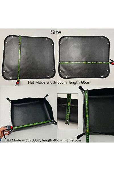 Choice 60x50 cm Black 60x50 3D Fireproof Silicone Mat Camping Stove Bonfire H...