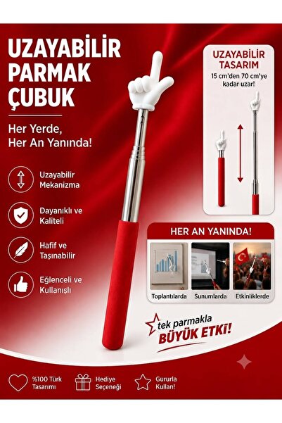 storeful Tek Tek Ambalajlı Hijyenık Portatif Uzayabilir Parmak El Sevimli İlg...