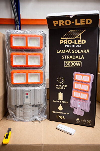 OEM Lampă Solară Stradală PREMIUM LED 3000W – IP66, Super Puternică