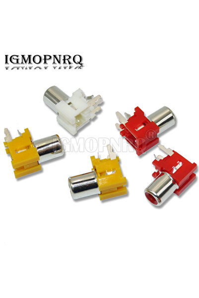 choice2 Red 10PCS 1 Way/1 Hole RCA Connector Audio Female Jack AV Audio Input...