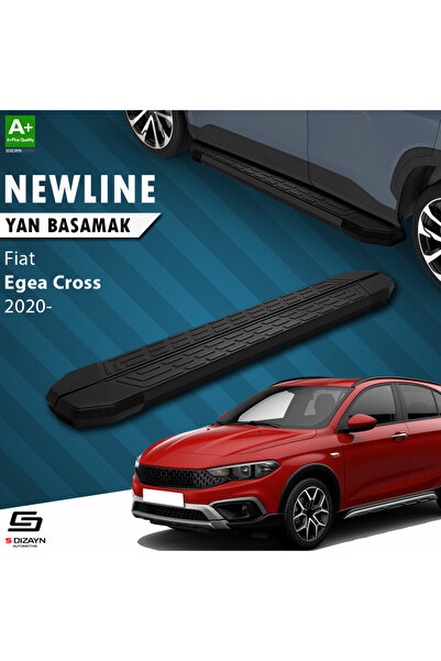 S Dizayn Fiat Egea Cross NewLine Siyah Yan Basamak 183 Cm 2020 Üzeri A+ Kalit...