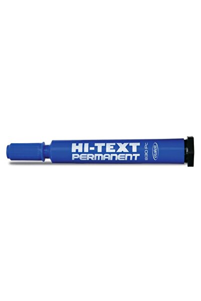 Hi-Text 830Pc Markör Koli Kalemi Mavi Kesik Uçlu (12 Li Kutu)