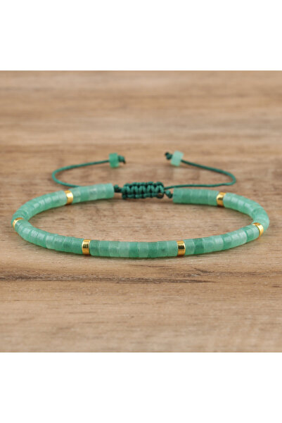 Choice Aventurine Green Aventurine Bead Bracelet, Adjustable High Quality, Mi...