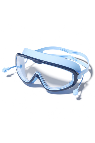 Choice1 Dark blue Kids' Large-Frame Swimming Goggles - HD, Waterproof, Anti-F...